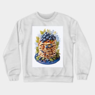 pancakes with blueberries Crewneck Sweatshirt